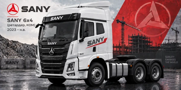 SANY 6x4 (ретардер, КОМ)